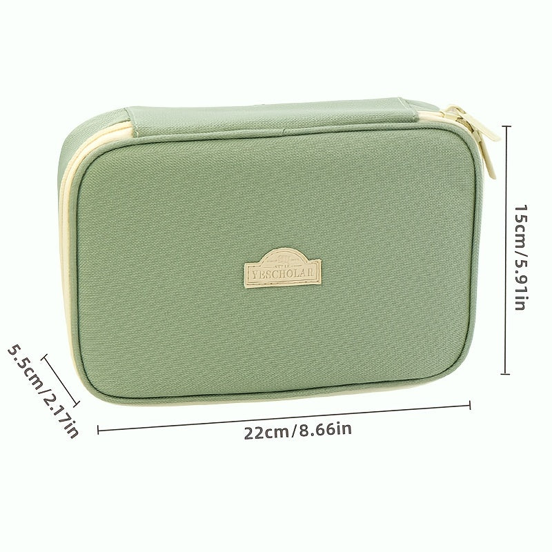 Large Capacity Pencil Case Handheld Stationery Bag for Office School