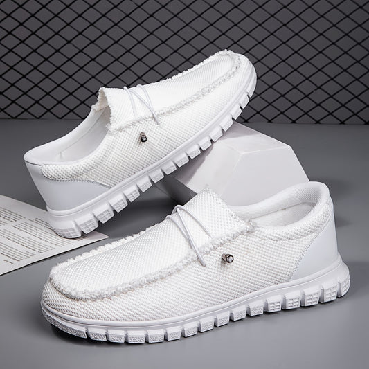 Men's Vintage Style Loafer Shoes Solid Slip On