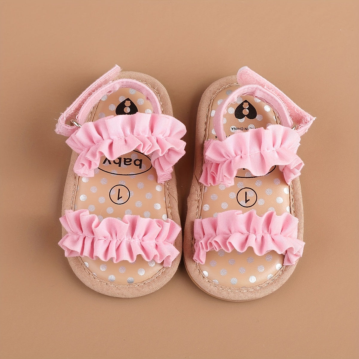 Baby Girls Breathable Open Toe Sandals Lightweight Anti Slip Comfortable
