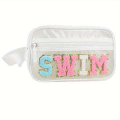 Chenille Patch Makeup Pouch & Toiletry Bag