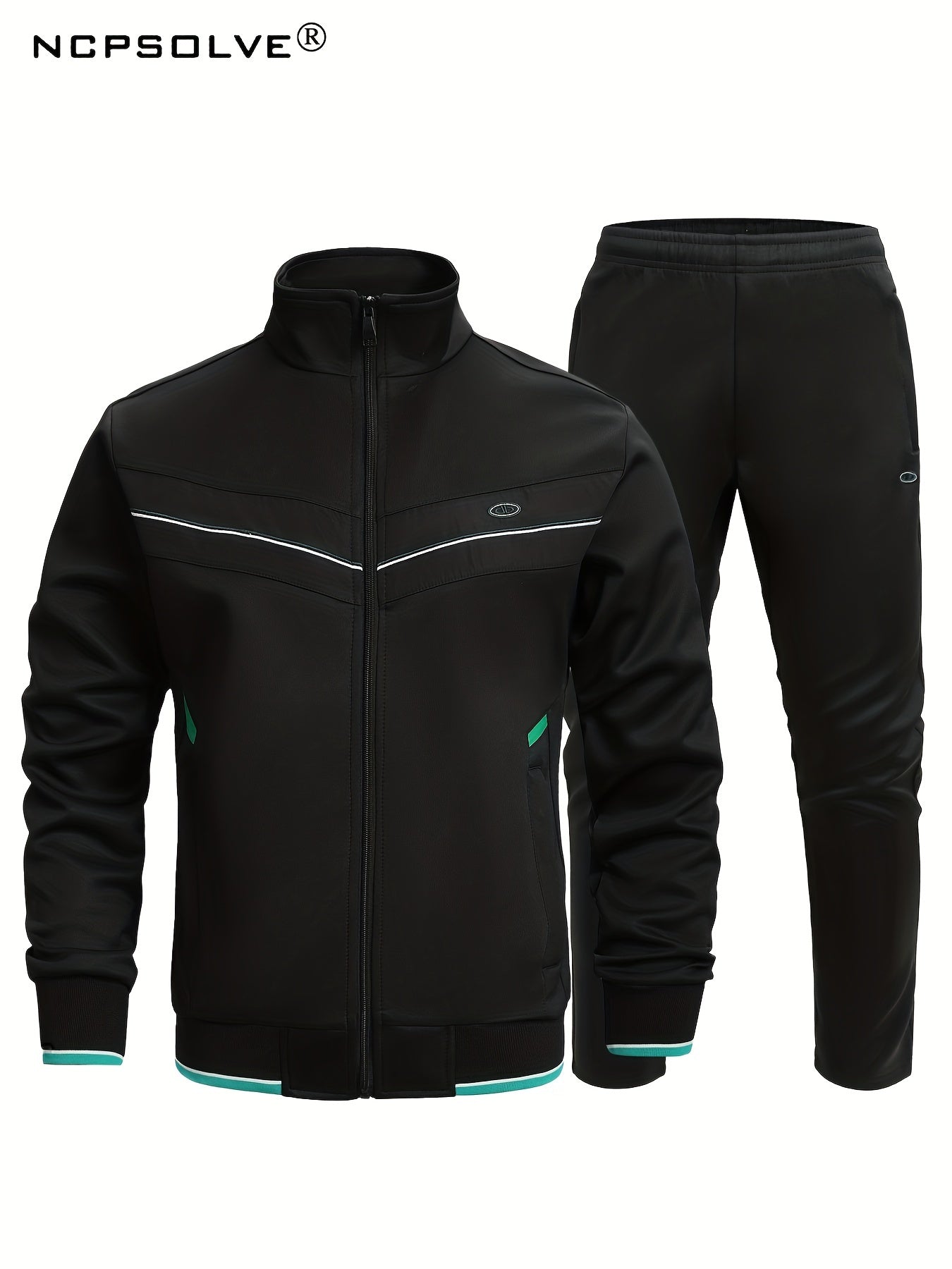 Men's Sports Suit Zip Jacket & Stretch Pants