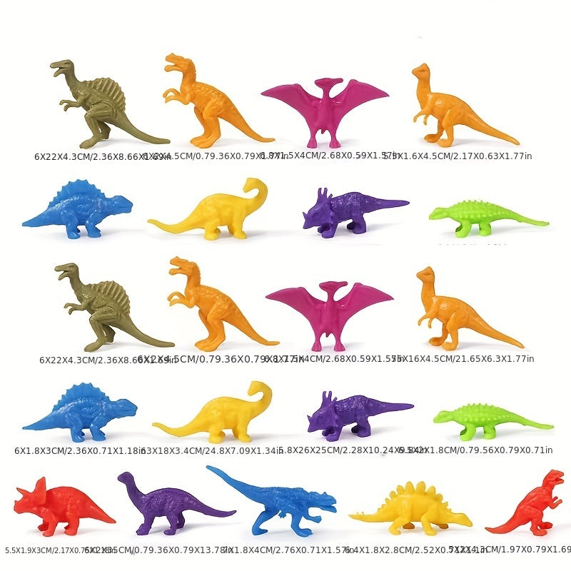 20pcs Mini Dinosaur Toy Set Ancient Coll
