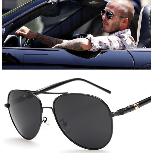 Men's Polarized Aviator Sunglasses Metal Frame