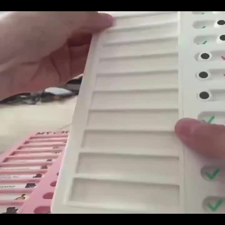 3pcs Reusable Daily Schedule & Chore Chart Checklist Board