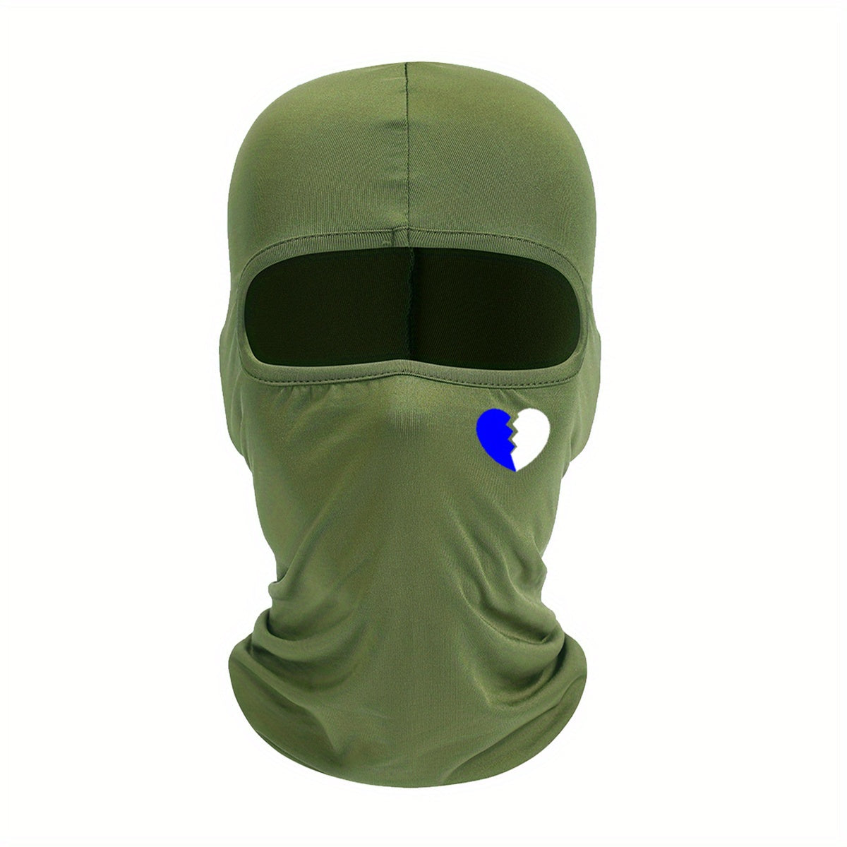 Heart Printed Mask Hood for Men and Women, Windproof Sun Hat