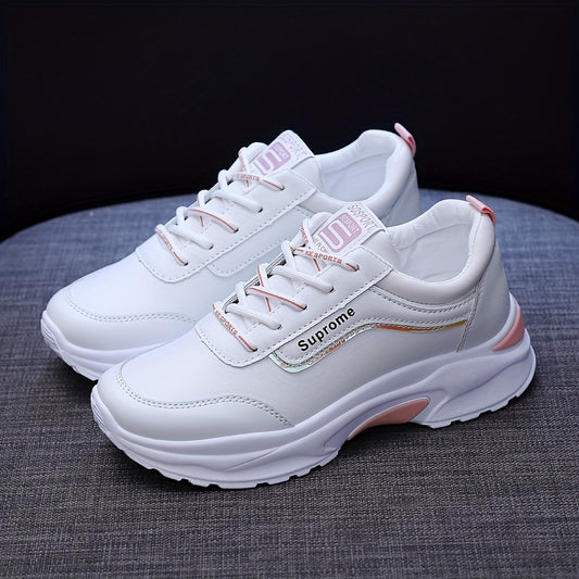 Women's Letter Soft Sole Running Shoes Athletic Sneakers