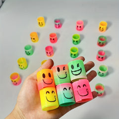 12pc Funny Expression Mini Rainbow Spring Toy for Teenagers