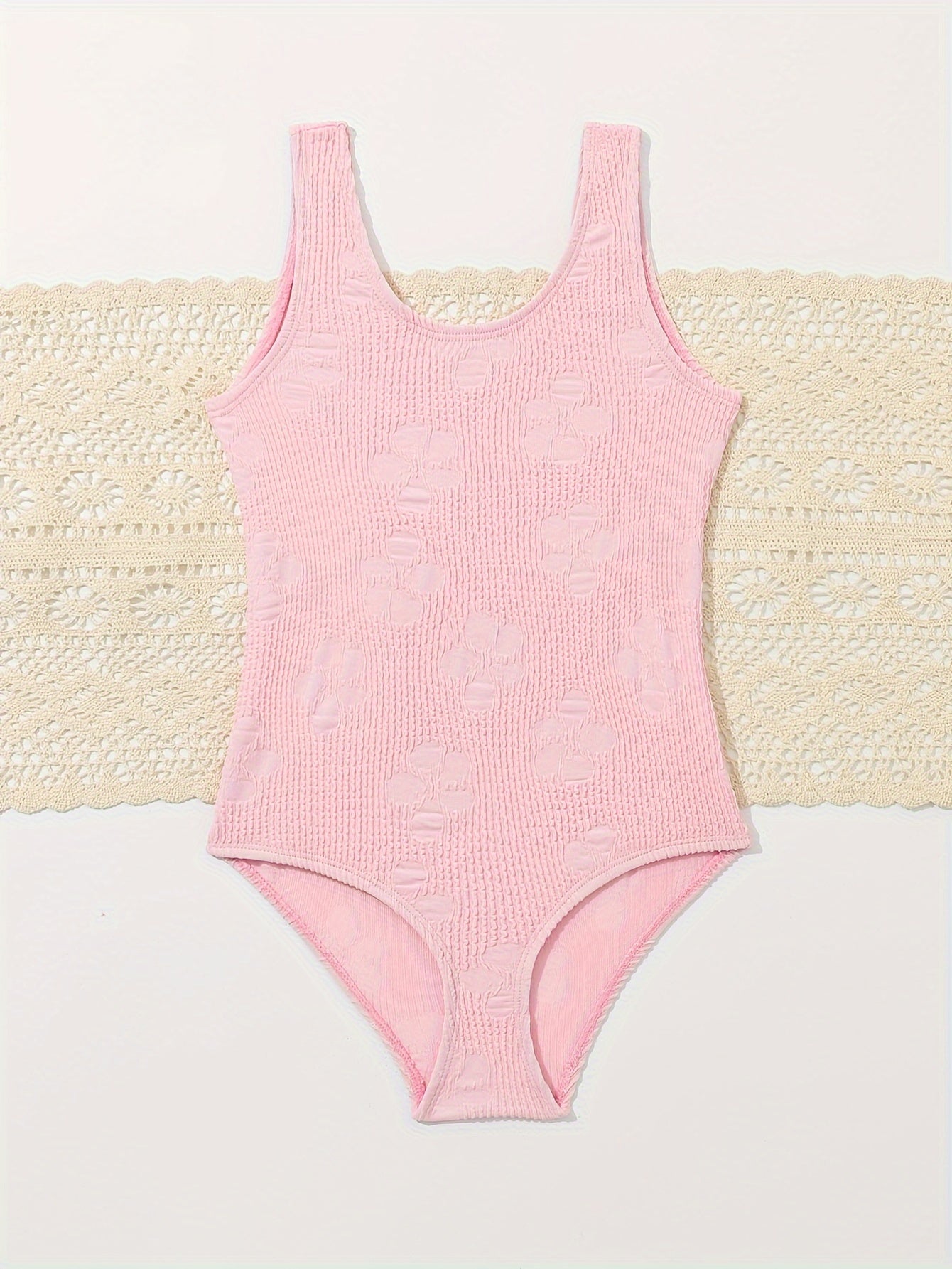 Toddler Girls Stretchy 1 piece Swimwear Beach Vacation Gift