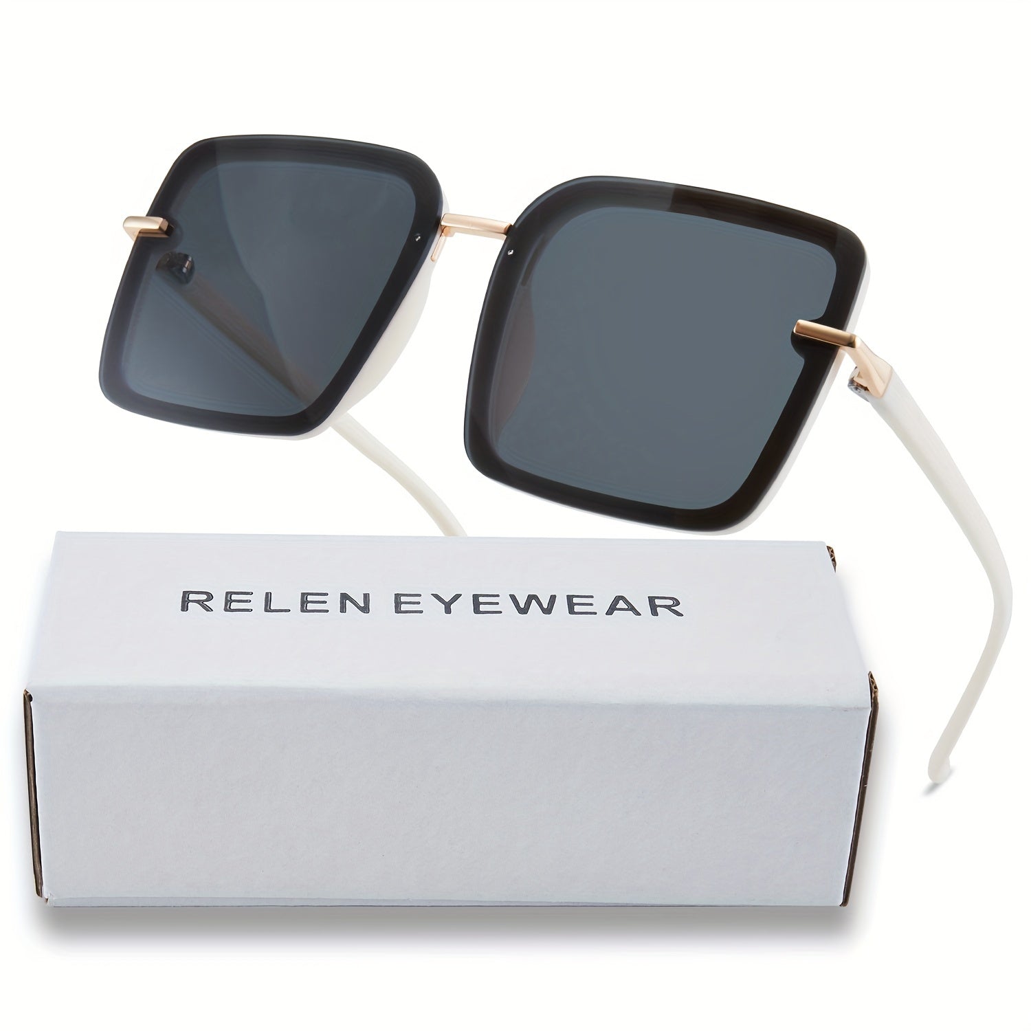 Large Square Sunglasses Women Men Outdoor UV400 Sun Glasses