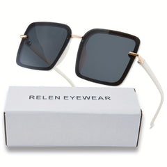 Large Square Sunglasses Women Men Outdoor UV400 Sun Glasses
