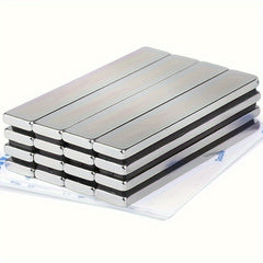 2 Packs Neodymium Magnets 60x10x3mm With Double Sided Adhesive
