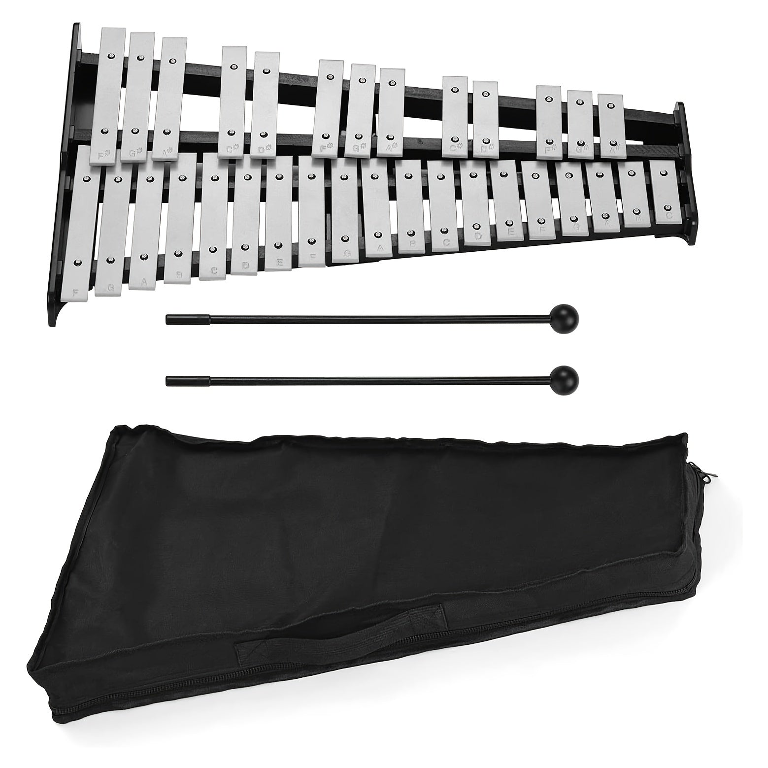 Adjustable Glockenspiel Xylophone Kit with Bag & Sticks