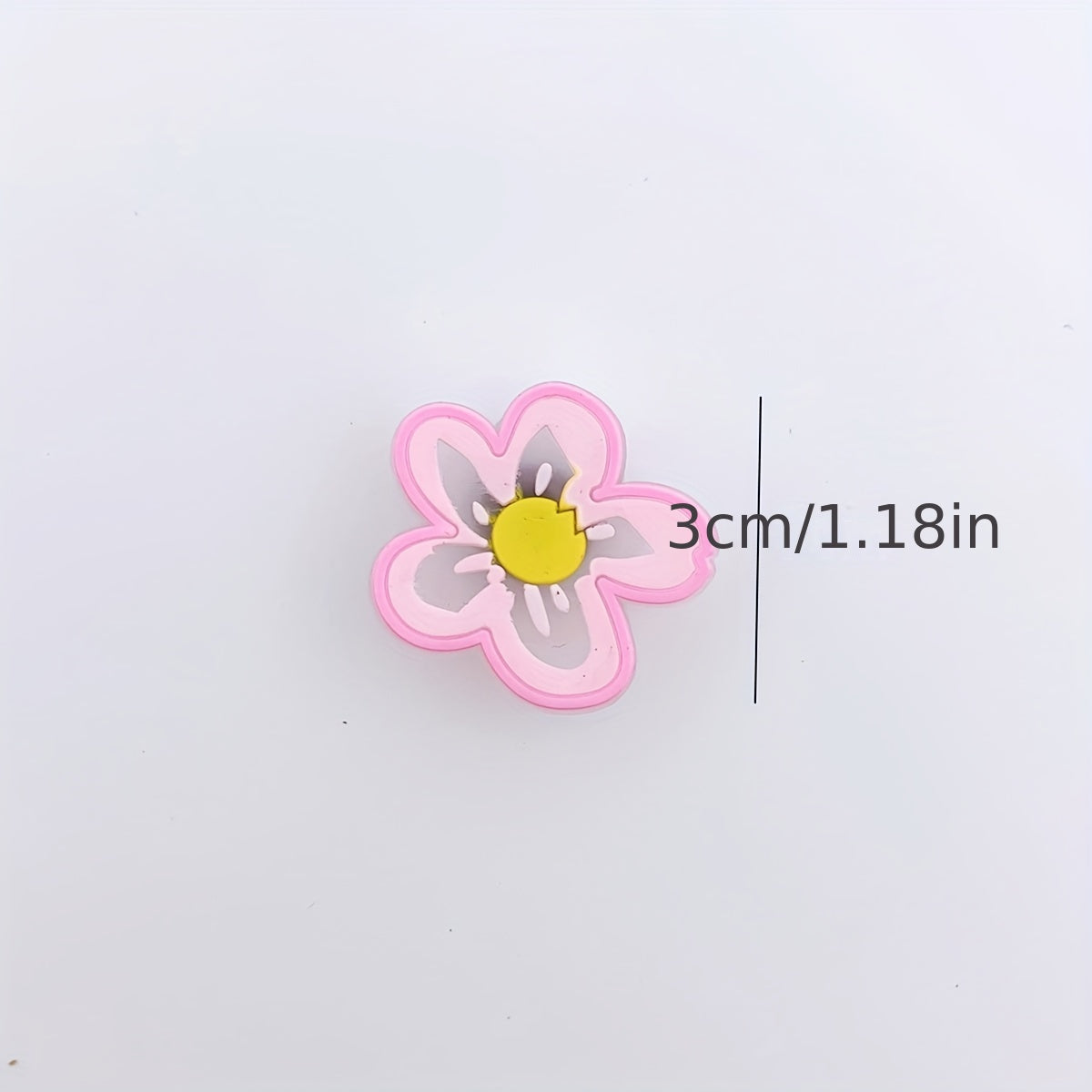 16pcs Flower Shape Shoe Charm PVC Rubber Clogs DIY Accessories