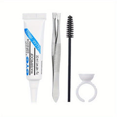 4pcs False Eyelashes Extension Kit Eyelash Adhesive Glue Ring Eyelash Brush