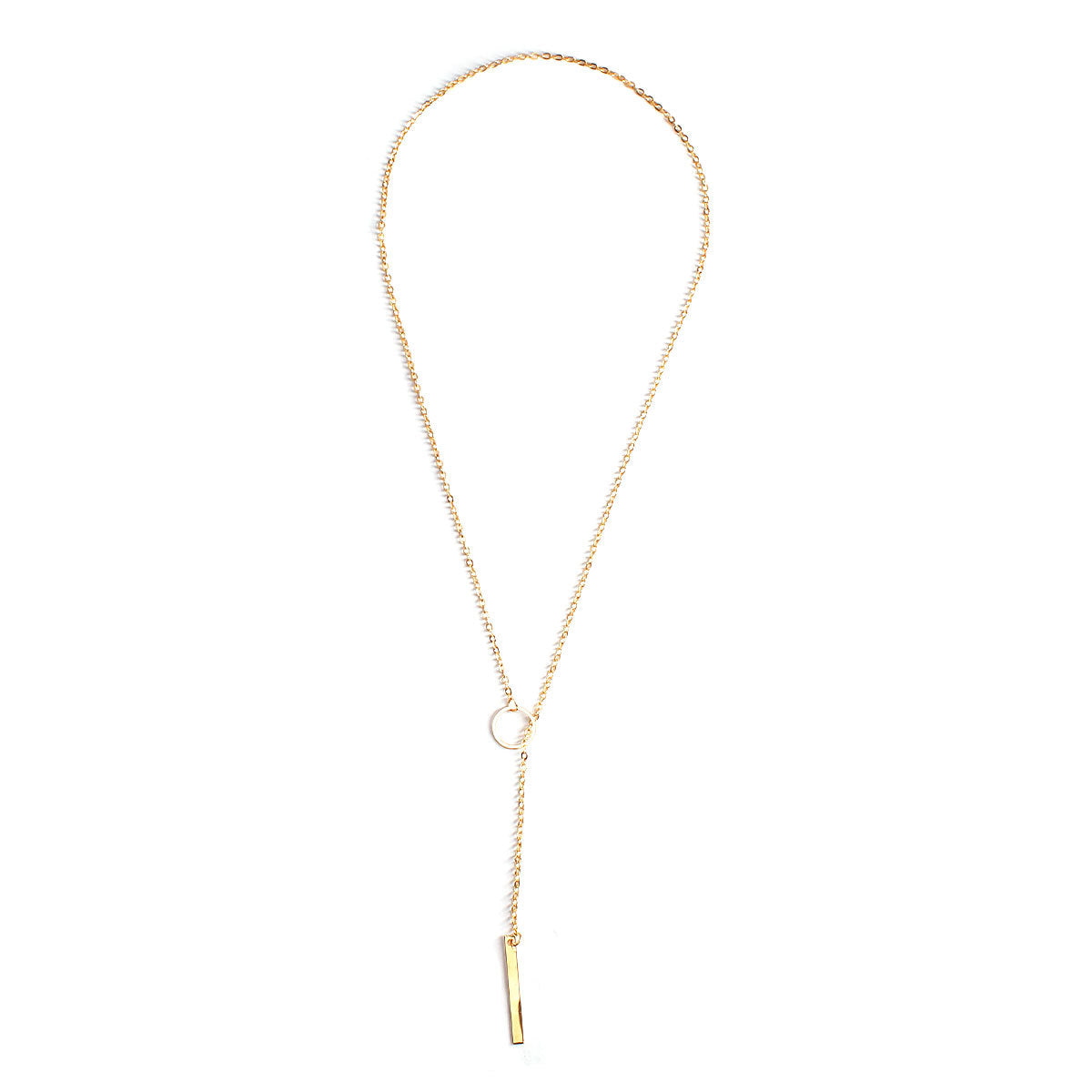 Metal Stick Pendant Necklace