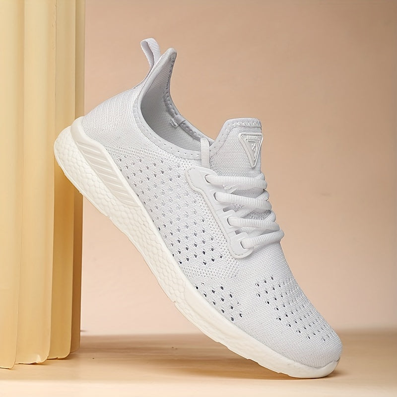 Women's Mesh Sneakers Casual Outdoor Lace-Up Shoes Lightweight Running