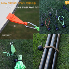 Camping Tent Canopy Clamp Bungee Cord Tie Down Strap