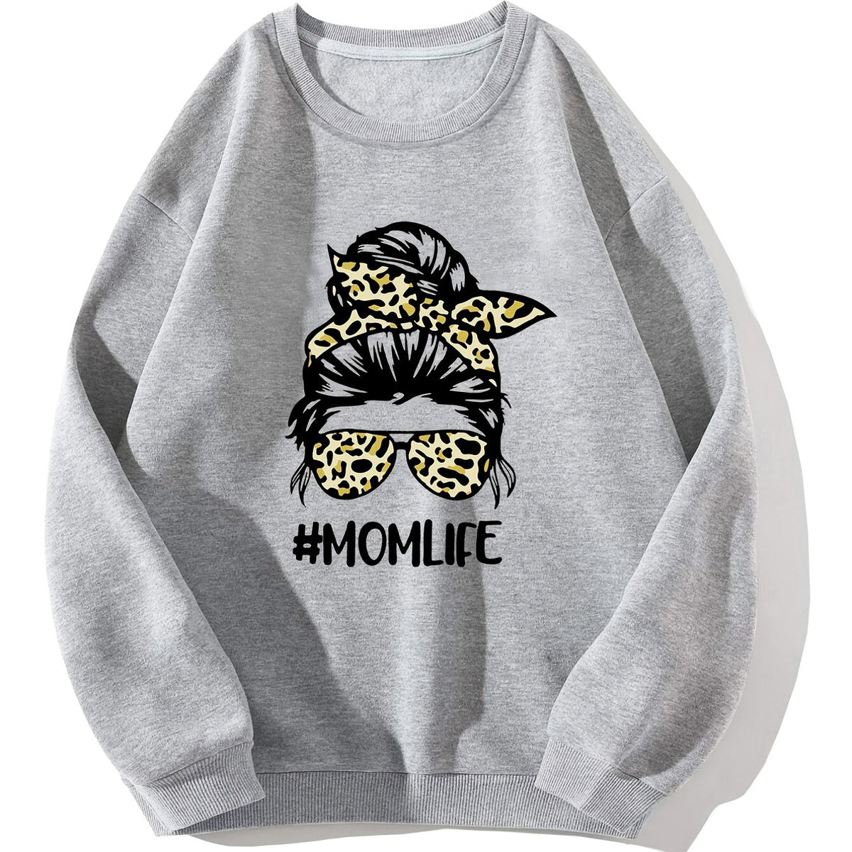 Girl Graphic Crew Neck Oversized Sports Sweatshirt
