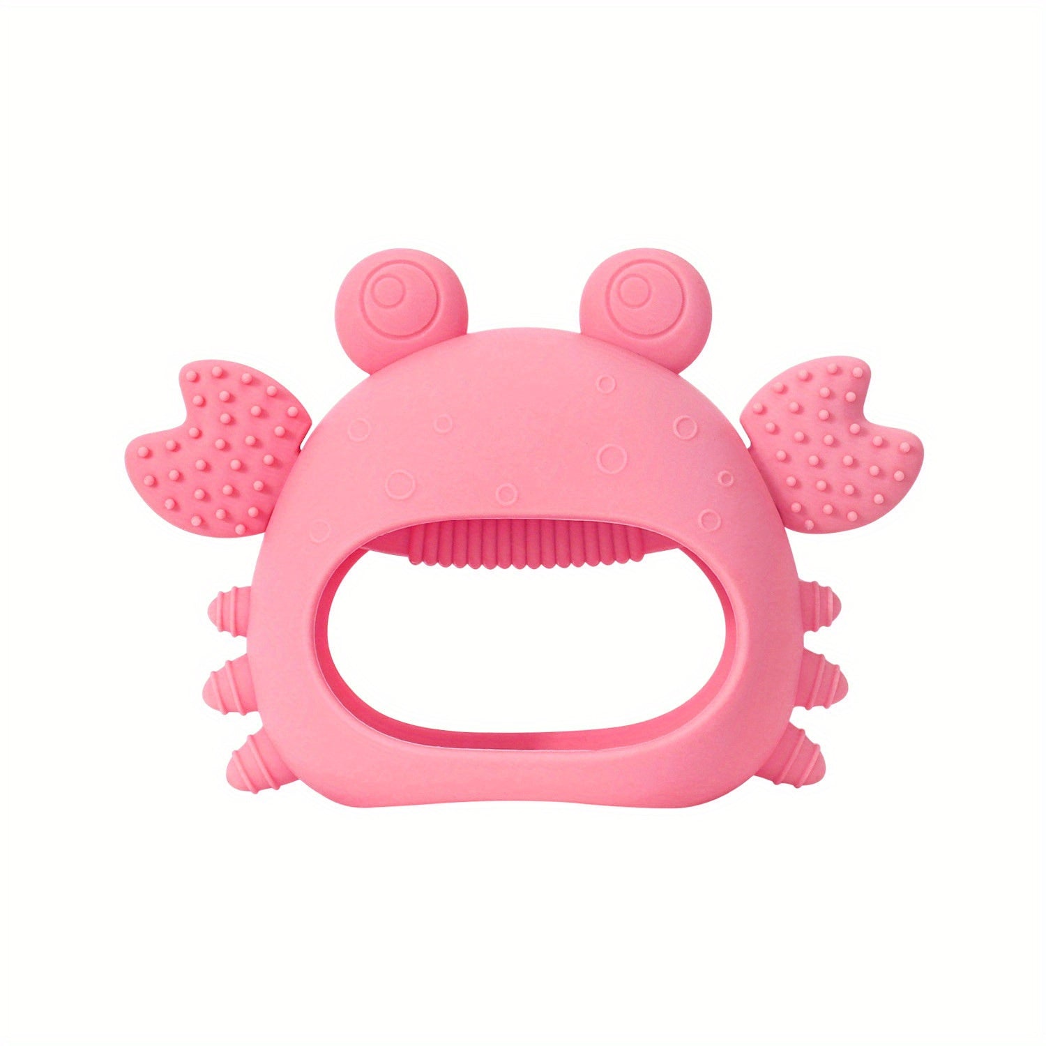 Silicone Crab Teether Boilable Hand Grasping Toy