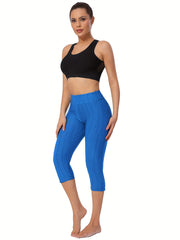 High Waist Yoga Pants with Butt Lifting Fabric & Pockets