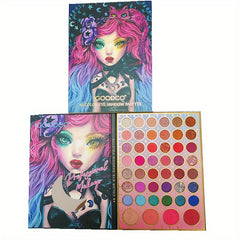 46-Shade Matte & Pearly Eyeshadow Palette for Anime Girl Makeup