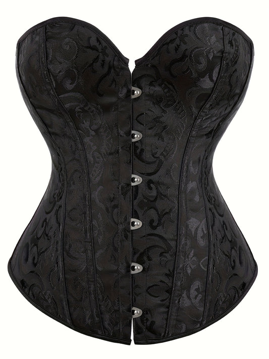 Strapless Corset Bustier Tummy Control Body Shaper Lace Up Slimmer