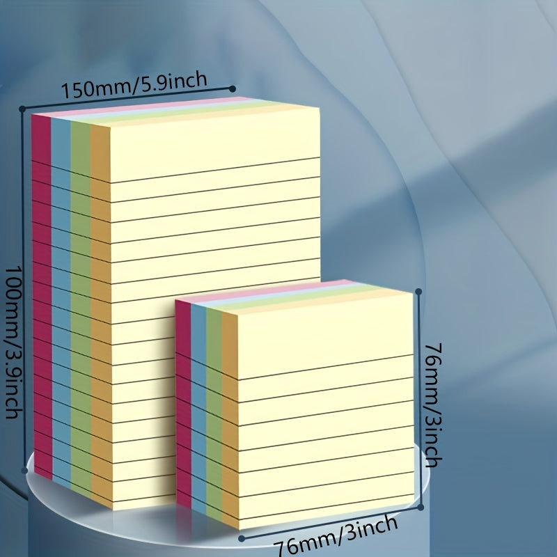 Japanese Style Large Sticky Notes, Horizontal Lines, Student Study Aid