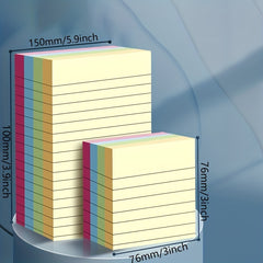 Japanese Style Large Sticky Notes, Horizontal Lines, Student Study Aid
