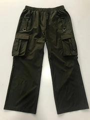 Women's Plus Solid High Rise Cargo Trousers