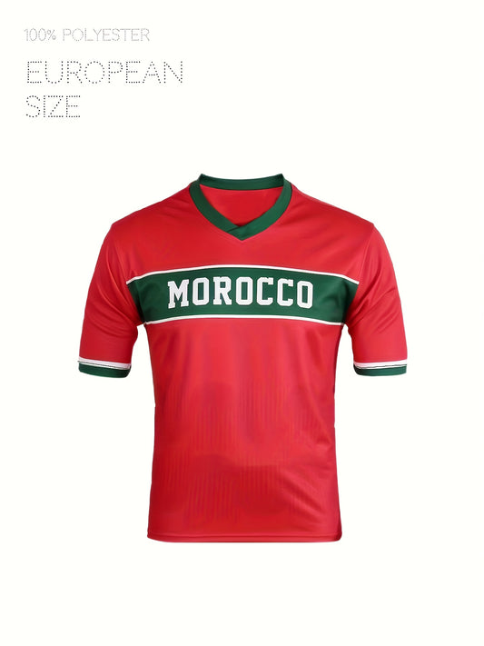 Morocco Soccer Fan Sports Jersey Women's Activewear