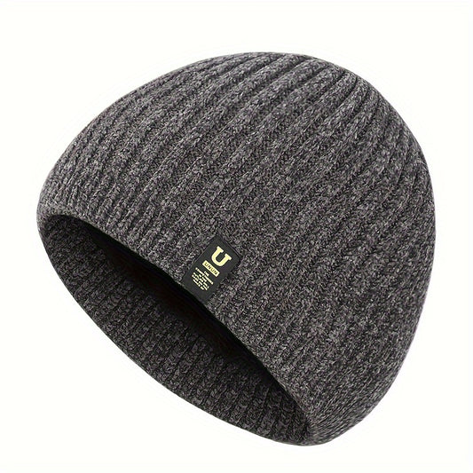 Velvet Knitted Warm Beanie Hat Ear Protection Winter Hat