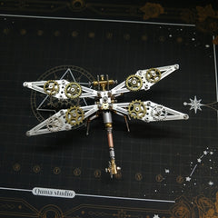 3D Metal Dragonfly Steampunk Puzzle DIY Insect Model