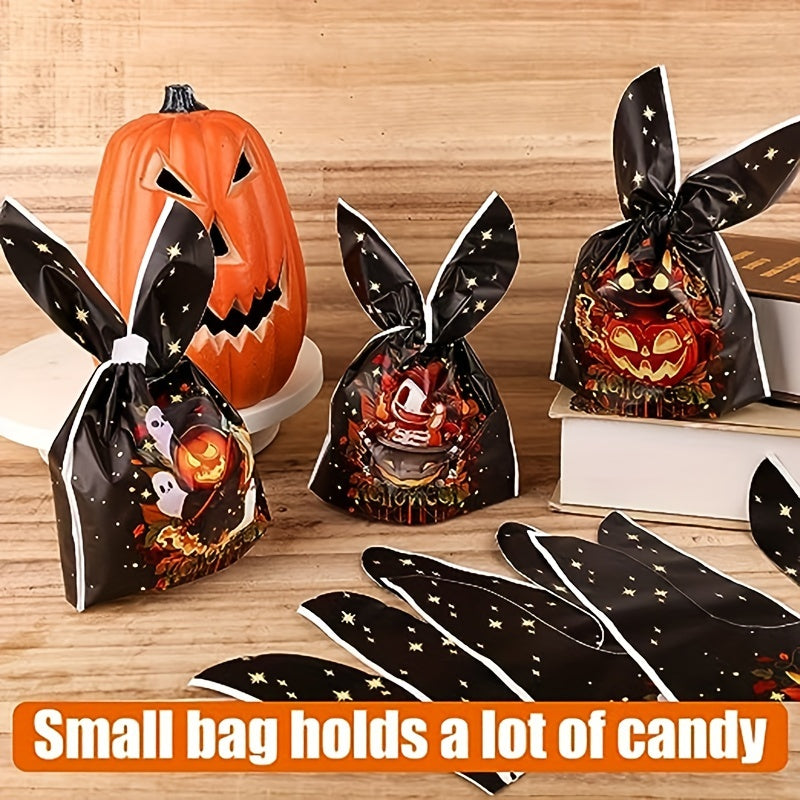 30pcs Halloween Candy Bags Trick Or Treat Bunny Shaped Pumpkins