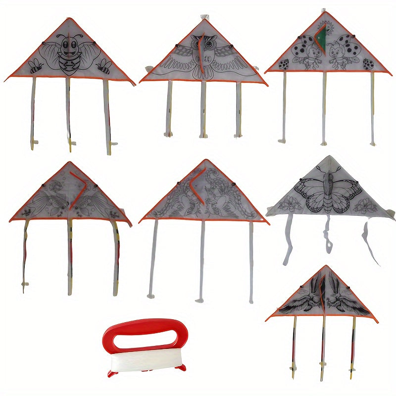 DIY Educational Painting Kite Outdoor Flying Toy