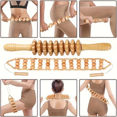 Sunhill 6 Piece Wood Massage Tool Set for Muscle Relief and Relaxation