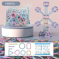 100Pcs Building Blocks Inserts Assembly Educational Toys DIY Puzzle 3D Gift