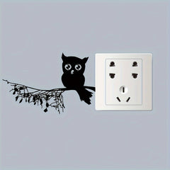 1pc Owl Switch Decorative Self-adhesive Sticker Home Decor