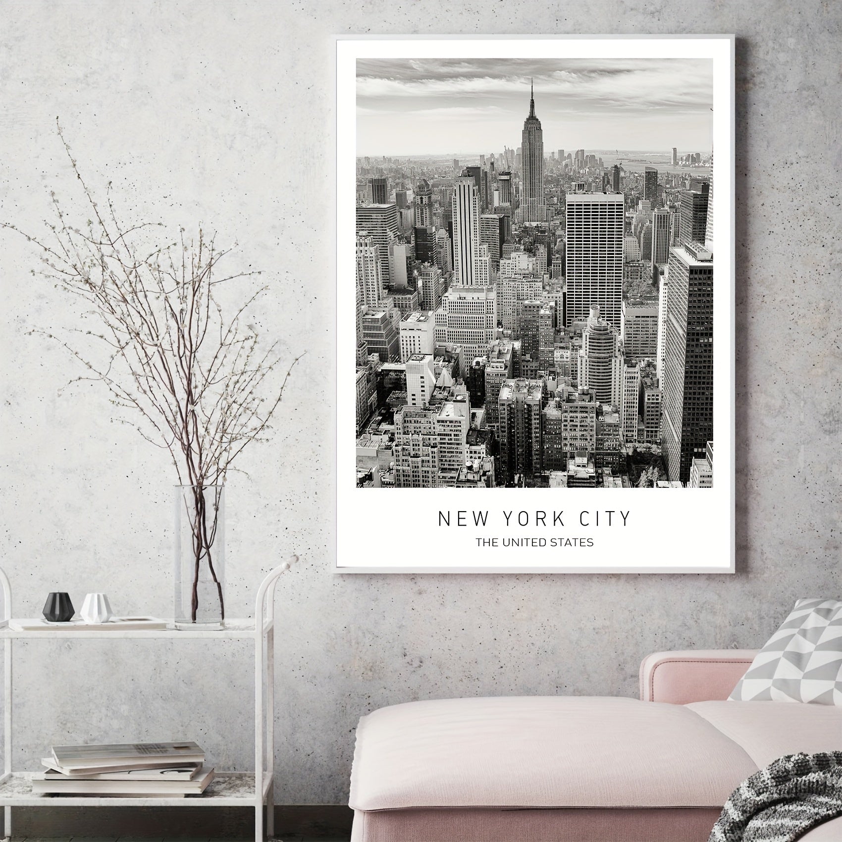 York City Urban View Canvas Painting Sofa Background Decoration