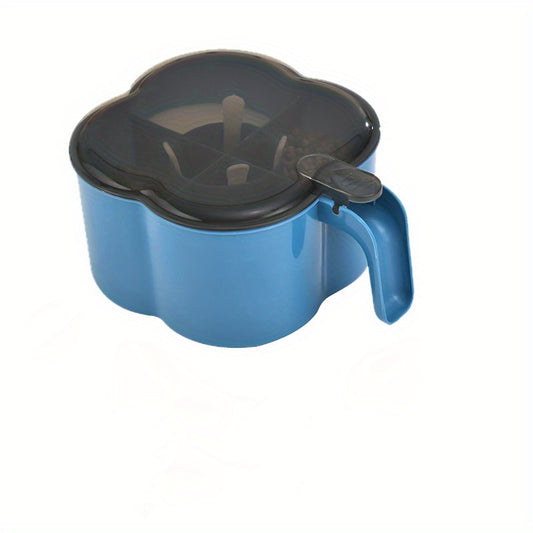 Plastic Seasoning Box with Spoon Grid Sugar Box for Kitchen Supplies