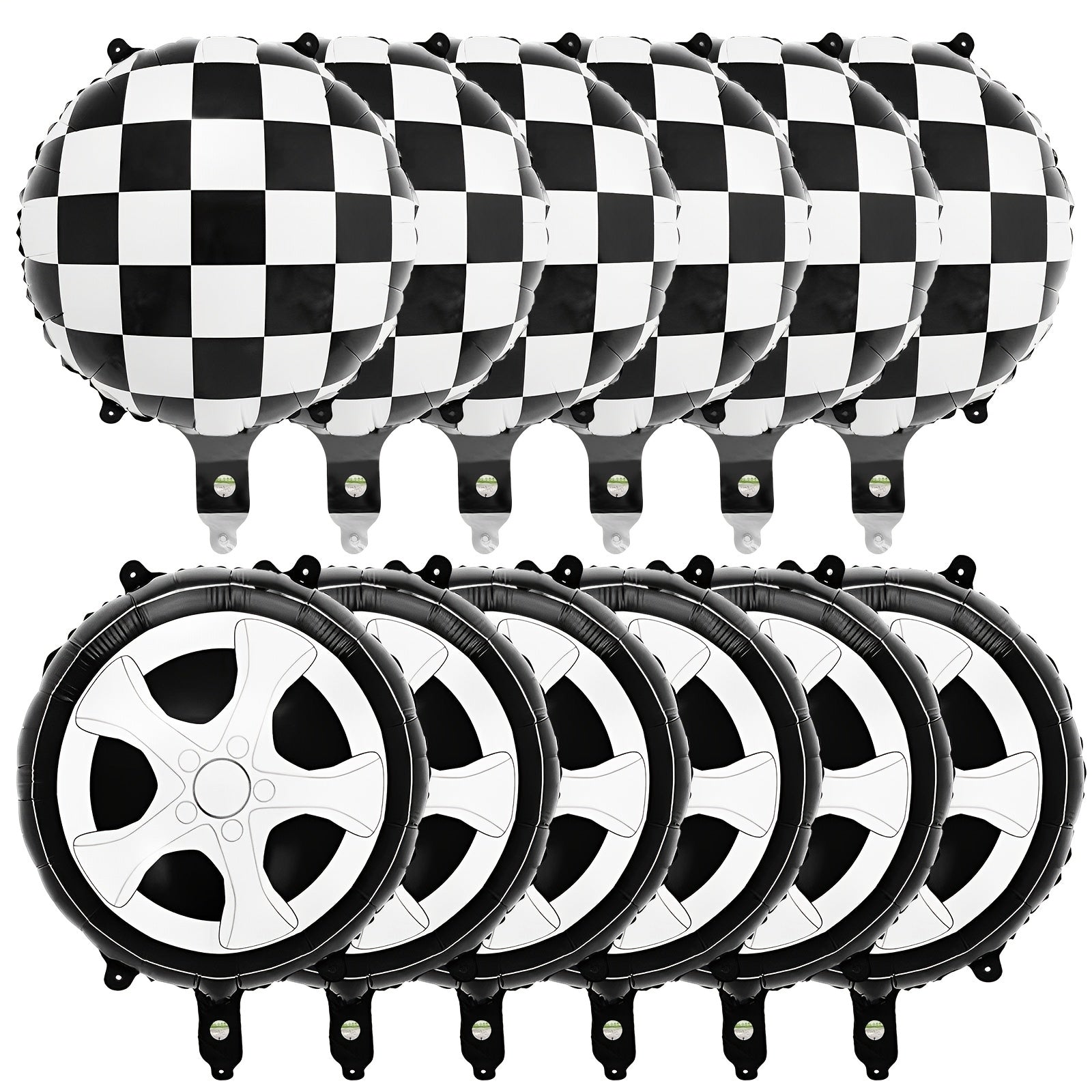 12pcs Race Car Birthday Party Supplies Balloons Set