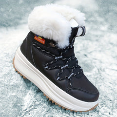 Plush Lined Thermal Snow Boots Chunky Non Slip Snow Shoes