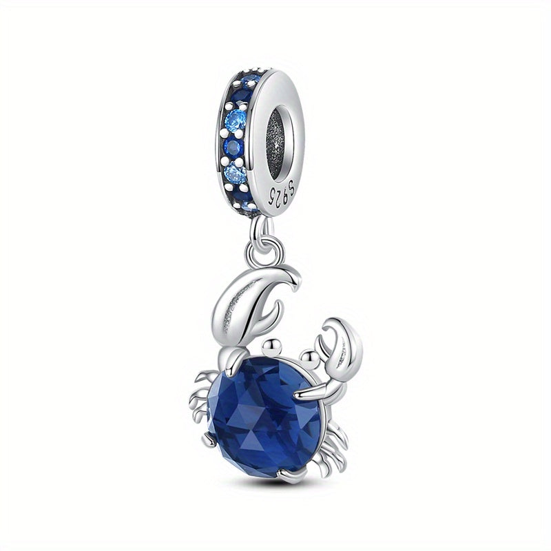 Summer Beach Ocean Pendant Marine Life Charm Bead Crab Shell