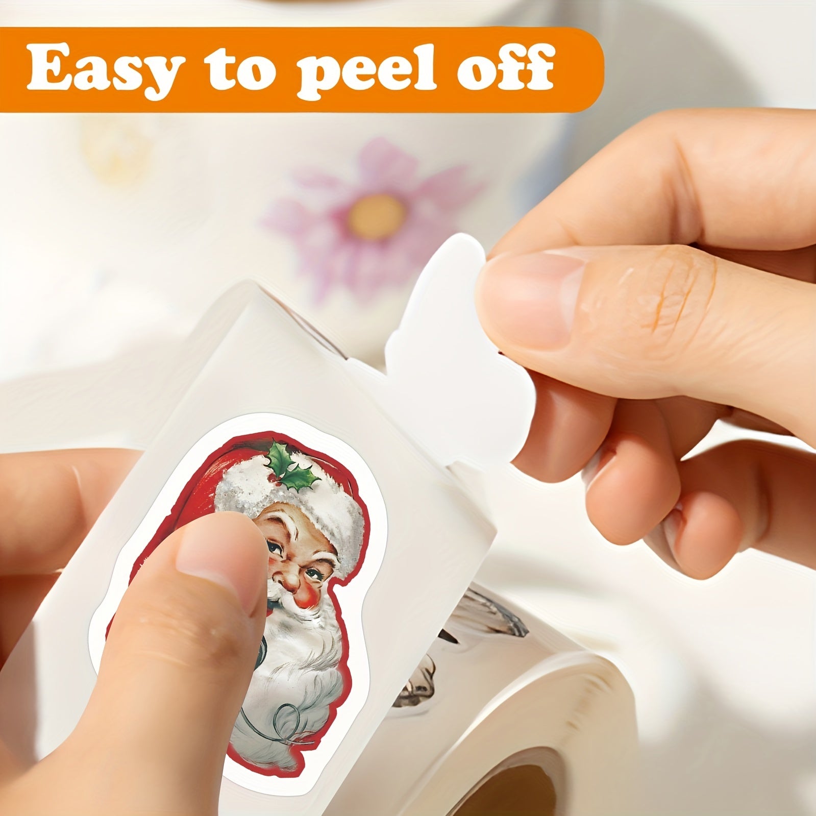 500pcs Vintage Christmas Stickers Retro Santa Stickers