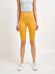 Solid Yoga Shorts High Stretch Running Fitness Sports Shorts