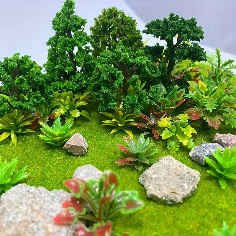 30pcs Artificial Tree Models Fairy Garden Trees Micro Plant Models