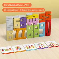 Digital Building Blocks: Numbers Added Together = Same Height Logic Game