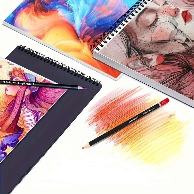 120 Mixed Colored Pencils Set with Wooden Case