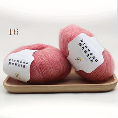 25g 100 Acrylic Mohair Yarn Soft Warm Wool Yarn for Crocheting and Knitting