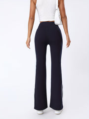 Striped Flare Yoga Pants High Waist Bootcut Fitness Pants