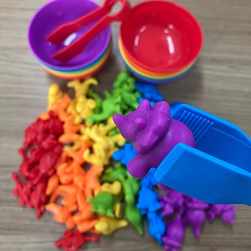 Rainbow Matching Game Animal Cognition Montessori Toy